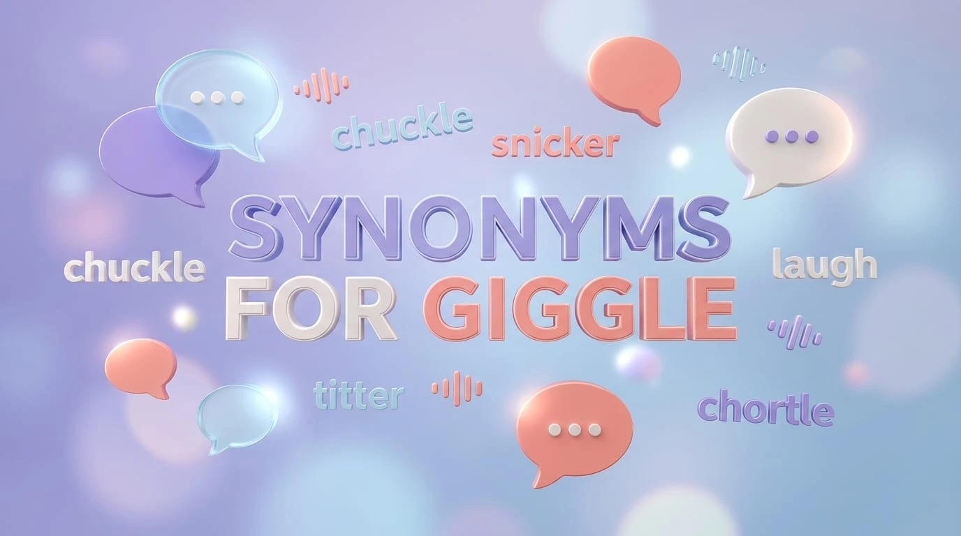 Synonyms for giggle with 25 alternative words and meanings
