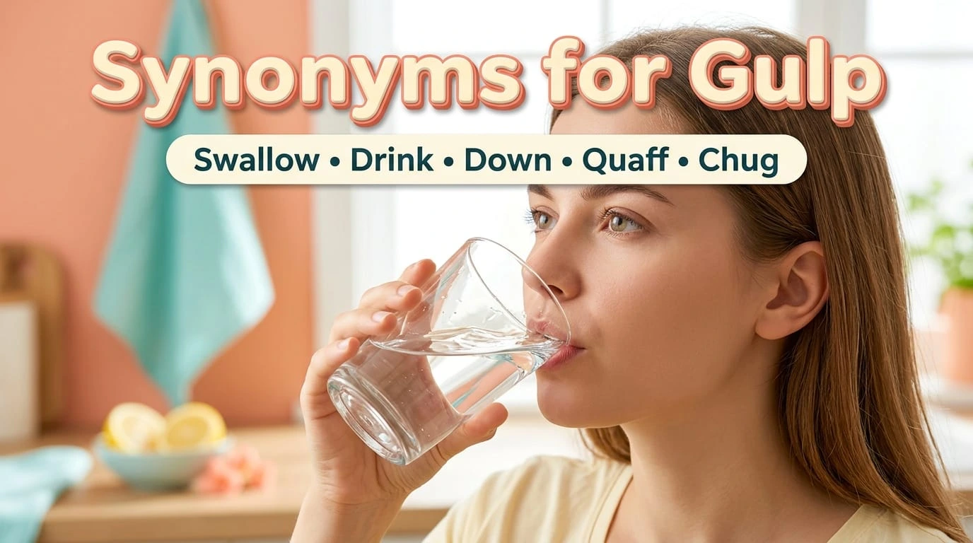 Synonyms for gulp with alternative words for swallowing quickly, drinking rapidly, or taking in large amounts.