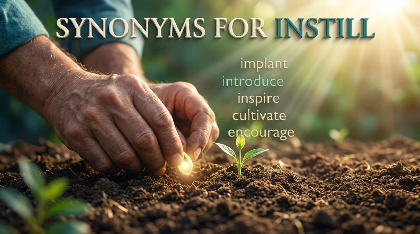 Synonyms for instill with useful alternatives, meanings, and examples for better English writing.