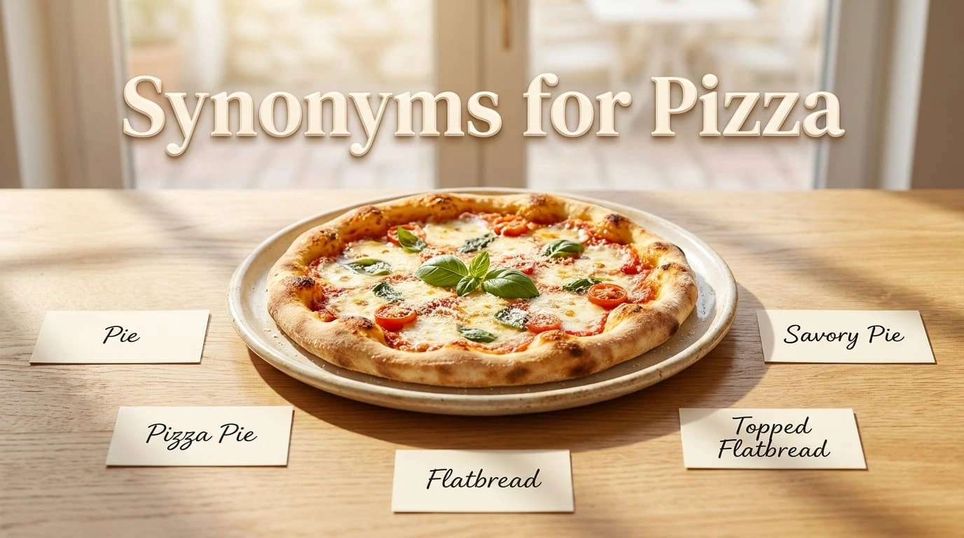 synonyms for pizza