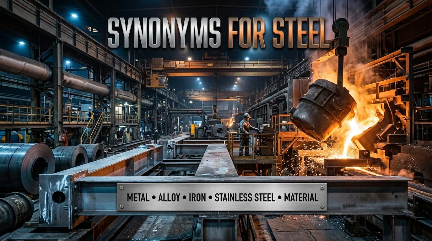 Synonyms for steel with useful alternatives, meanings, and examples for stronger English vocabulary.